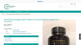Garcinia Cambogia Super Weight Loss Stack Dietary Supplement ...