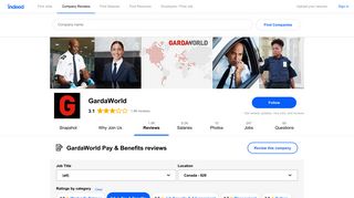 Working at GardaWorld: 171 Reviews about Pay & Benefits | Indeed.com
