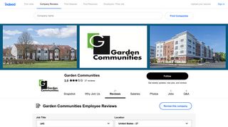 Working at Garden Communities: Employee Reviews | Indeed.com