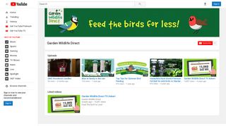 Garden Wildlife Direct - YouTube