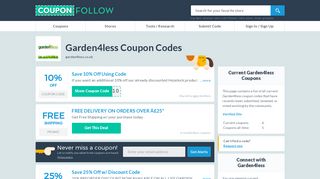 25% off Garden4less Coupons, Promo Codes | January 2019