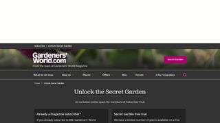 Unlock Secret Garden - gardenersworld.com