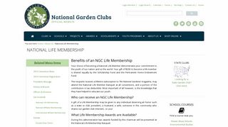 National Garden Clubs | National Life Membership