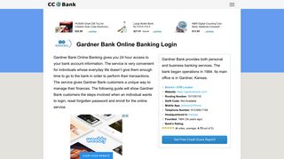 Gardner Bank Online Banking Login - CC Bank