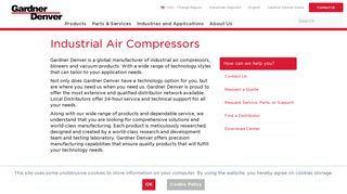 Industrial Air Compressors | Gardner Denver Products