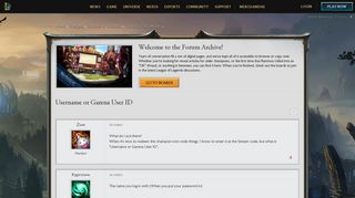Username or Garena User ID - League of Legends Community