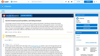 Garmin Inreach account problem, cant Setup Inreach : Garmin - Reddit