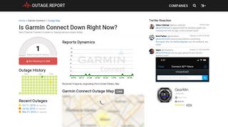 Garmin Connect Down? Service Status, Map, Problems History ...