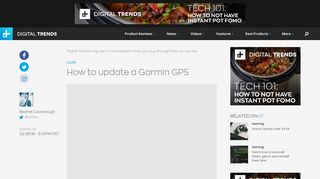 How To Update A Garmin GPS | Digital Trends