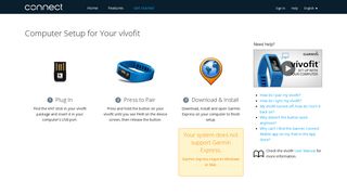 Get Started with Your vívofit | Garmin Connect