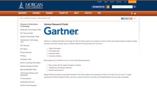 Gartner Research Portal - Morgan State University