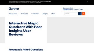 Peer Insights FAQs - Gartner