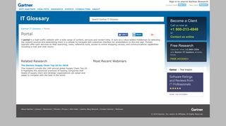 Portal - Gartner IT Glossary