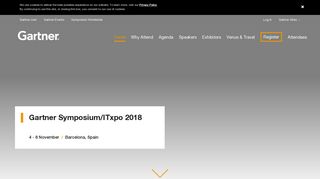 Gartner Symposium/ITxpo 2018 Barcelona | IT & Tech Leadership ...
