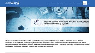 Case Study - Online Induction Software - Garvan Institute | Rapid Global