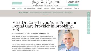 Gary R. Login, DMD | Brookline MA Dentist