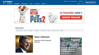 Gary Johnson - CNBC - CNBC.com