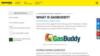 What is GasBuddy? - dummies