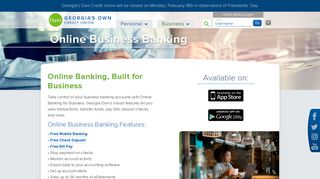 Online Business Banking - Georgia's Own Credit Union