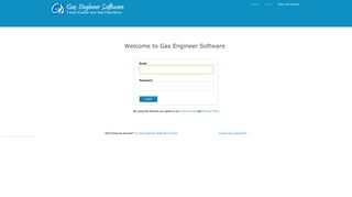 Login - Gas Engineer Software