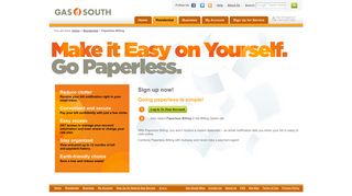 Gas South | Paperless Billing Promotion | Natural Gas Billing