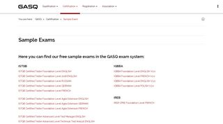 Sample Exam - GASQ