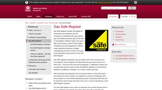 Gas Safe Register - HSE