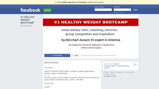 #1 HEALTHY WEIGHT BOOTCAMP Public Group | Facebook
