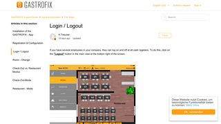 Login / Logout – GASTROFIX Support-Center