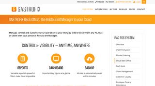 Your GASTROFIX POS system with the unique cloud-based Back ...