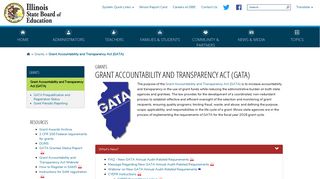 Grant Accountability and Transparency Act (GATA)