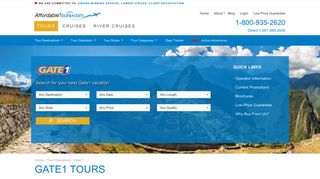 Gate1 Tours : Best Price on Gate1 Vacations, Gate1 Travel