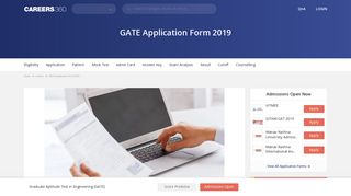 GATE Application Form 2019, Registration, Correction - Check here