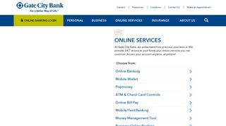Online Services - Gate City Bank