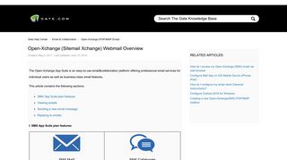 Open-Xchange (Sitemail Xchange) Webmail Overview – Gate Help ...