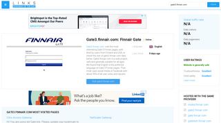 Visit Gate3.finnair.com - Finnair Gate.