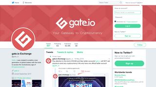 gate.io Exchange (@gate_io) | Twitter
