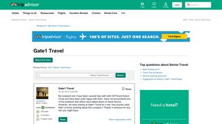 Gate1 Travel - Senior Travel Forum - TripAdvisor
