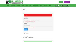 Login - Online Test Series by IES master
