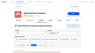 Gate Petroleum Company Employee Reviews - Indeed