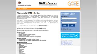 Welcome To GATE eService