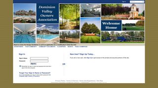 Secure Member Sign In - Dominion Valley Owners Association