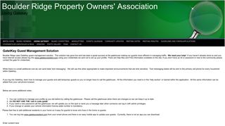 Using Gatekey - Boulder Ridge Property Owners' Association