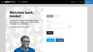 Sign-In | Bill Gates - Gates Notes