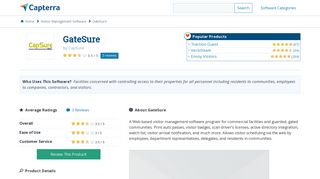 GateSure Reviews and Pricing - 2019 - Capterra