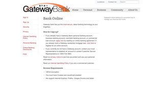 Online Banking | Gateway Bank