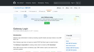 Gateway Login · OpenBankProject/OBP-API Wiki · GitHub