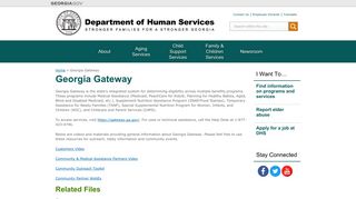 Georgia Gateway | Department of Human Services