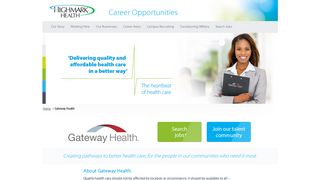 Gateway Health - Highmark Health - Highmark Health Careers