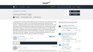 Gateway Modem Login | Viasat Internet Community